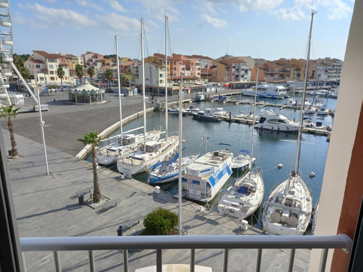 Apartamento Port Brescou, T3 En Duplex Climatise, Superbe Vue Sur Le Port Agde Exterior foto